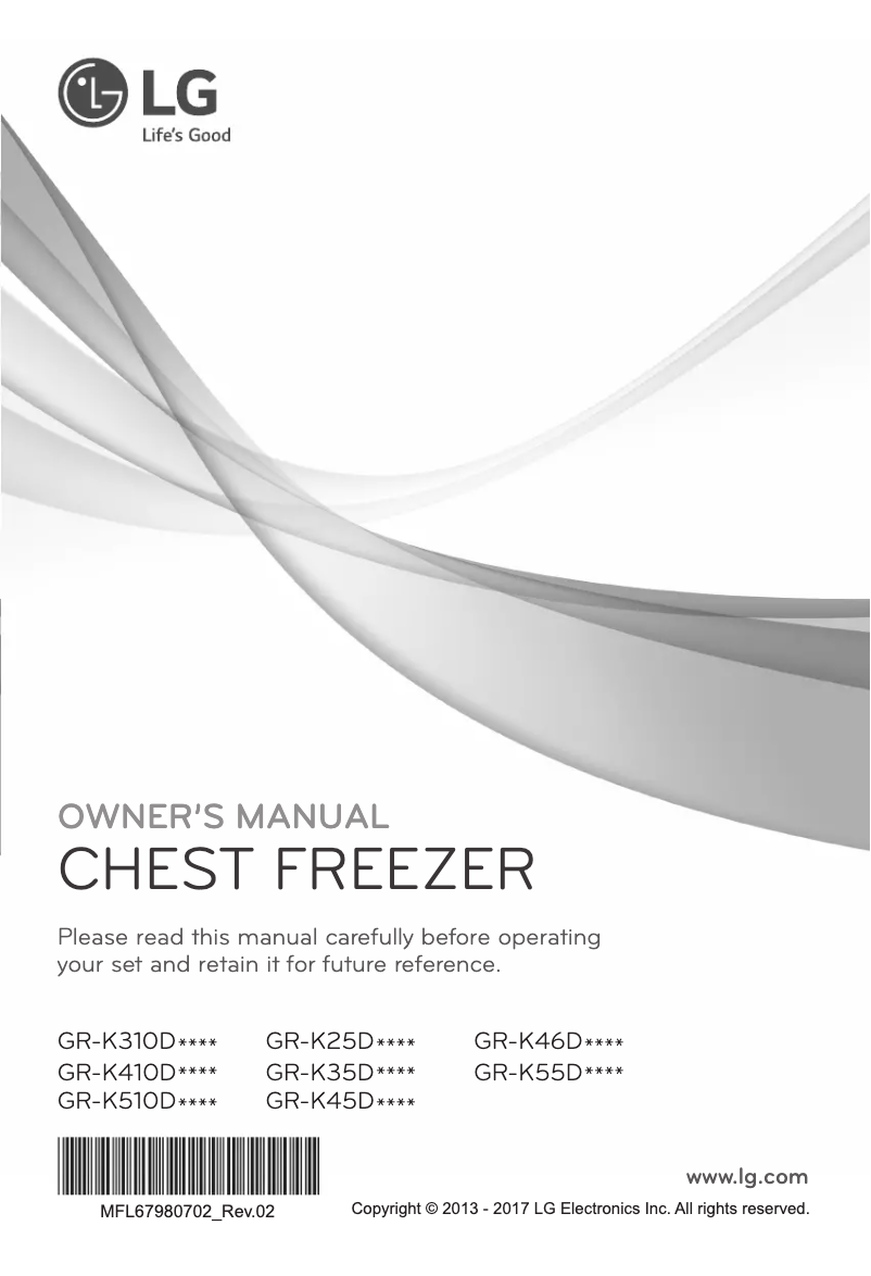 Imagen de la primera página del manual del dispositivo GR-K55DSLBC