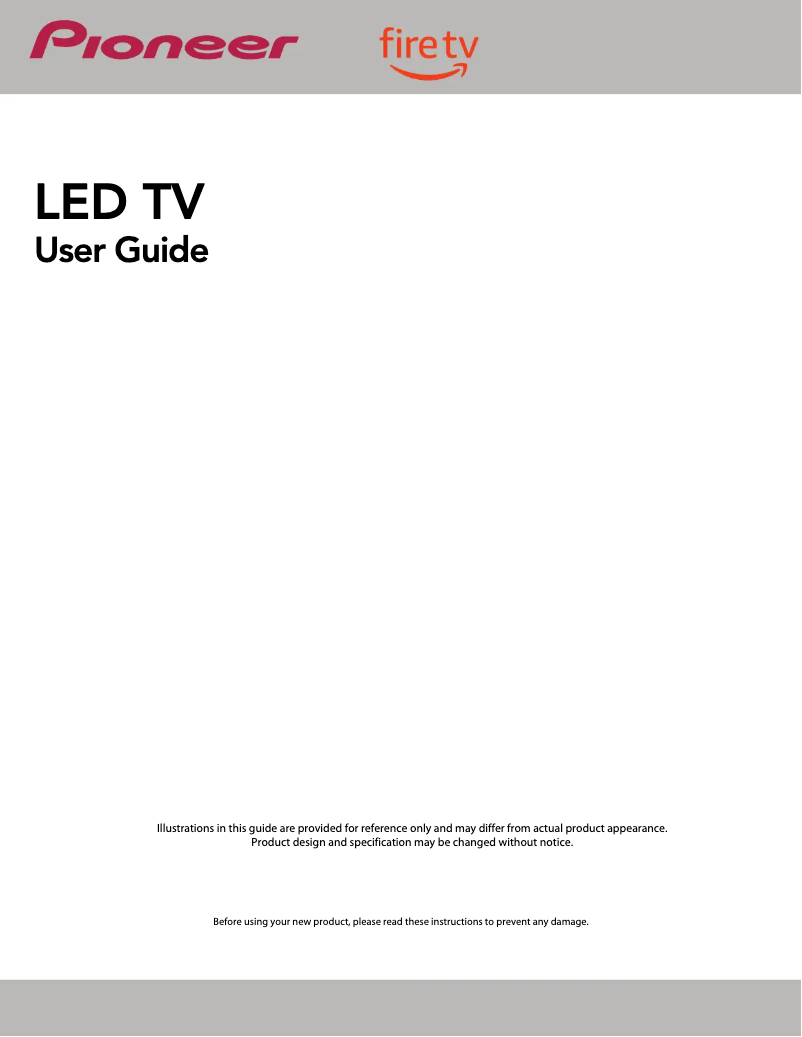 Page 1 de la notice Manuel utilisateur Pioneer PN55851-23U