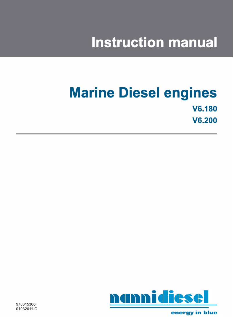 Page 1 de la notice Manuel utilisateur Nanni V6.180
