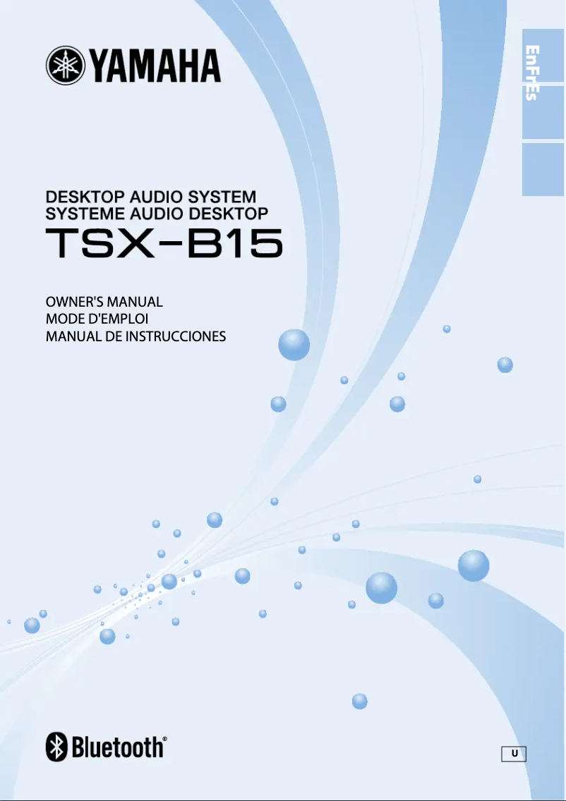 Page n°1 - Manuel utilisateur Yamaha TSX-B15