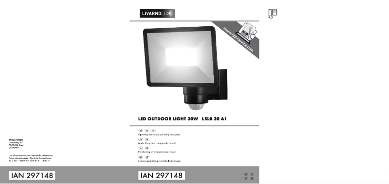 Page n°1 - Manuel utilisateur Livarno Lux IAN 297148