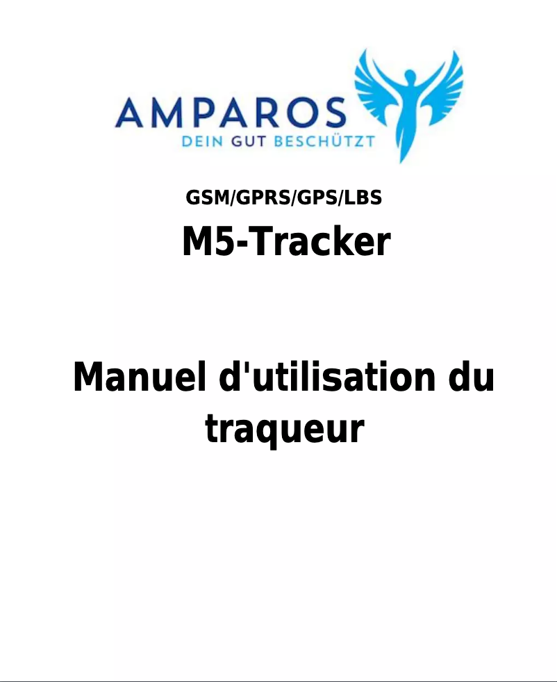Image de la première page du manuel de l'appareil M5-Tracker