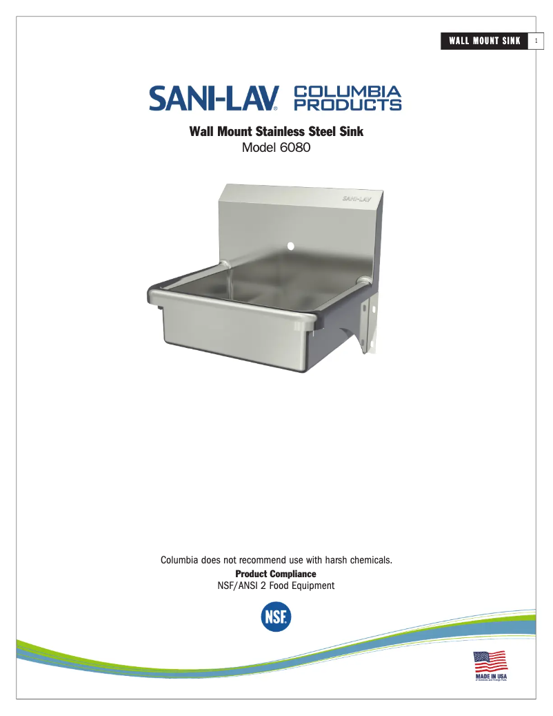 Página 1 del manual Manual de usuario Sani-Lav 6080