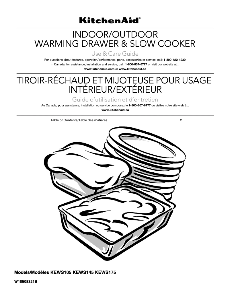 Image de la première page du manuel de l'appareil KEWS175BPA