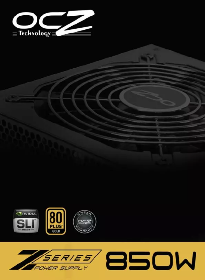 Image de la première page du manuel de l'appareil Z Series OCZZ850M