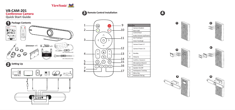 Página 1 del manual Guía de inicio rápido Viewsonic VB-CAM-201