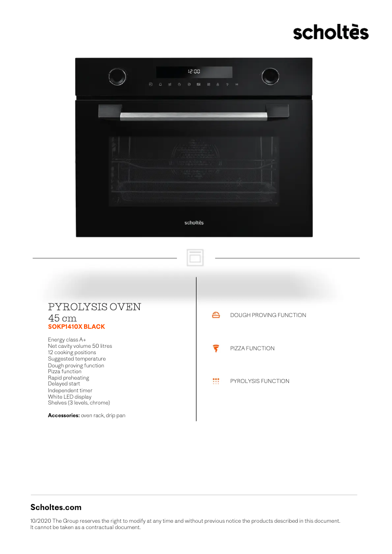 Image de la première page du manuel de l'appareil SOKP1410X