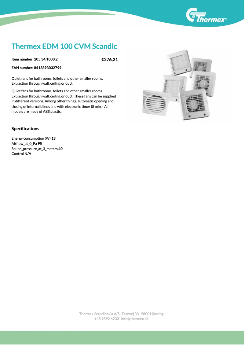 Image de la première page du manuel de l'appareil EDM-100