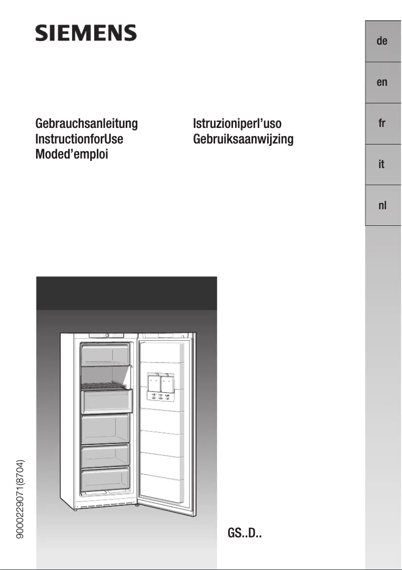 Image de la première page du manuel de l'appareil GS26DN10
