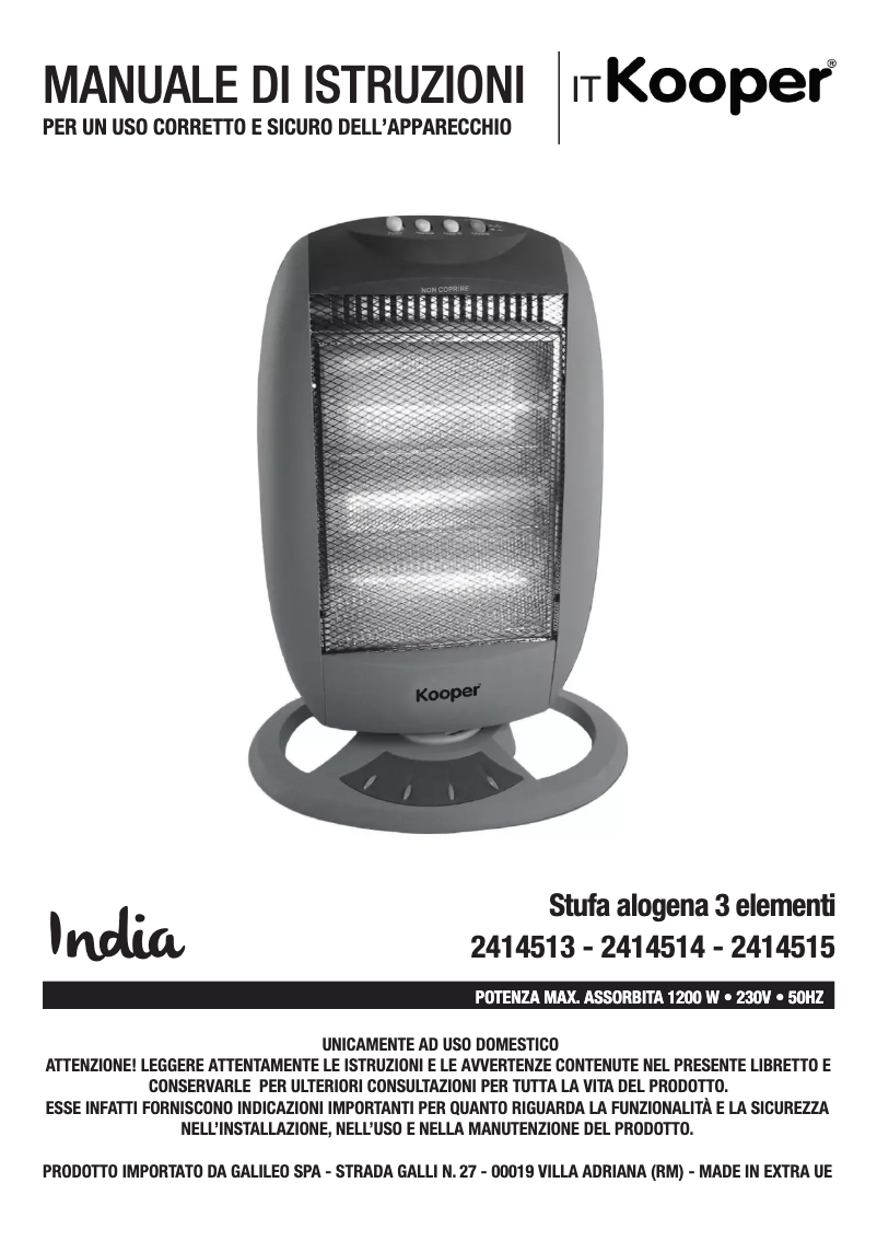 Image de la première page du manuel de l'appareil 2414514