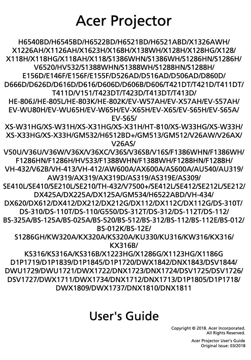 Página 1 del manual Manual de usuario Acer G550