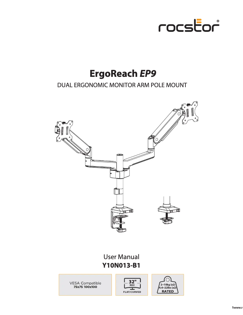 Image de la première page du manuel de l'appareil ErgoReach EP9