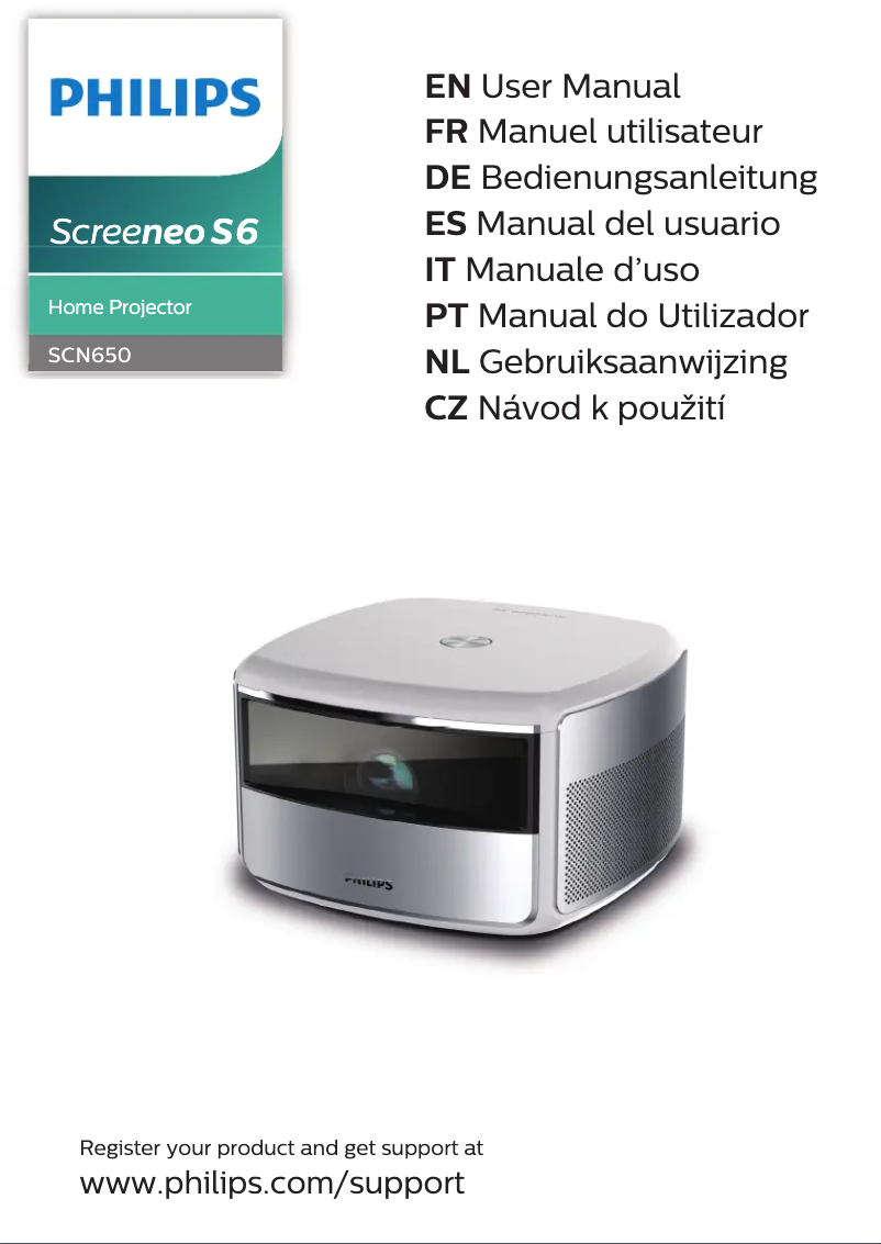 Página 1 del manual Manual de usuario Philips Screeneo S6