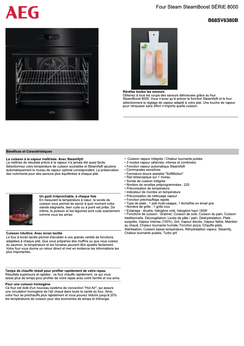 Image de la première page du manuel de l'appareil SteamBoost B68SV6380B