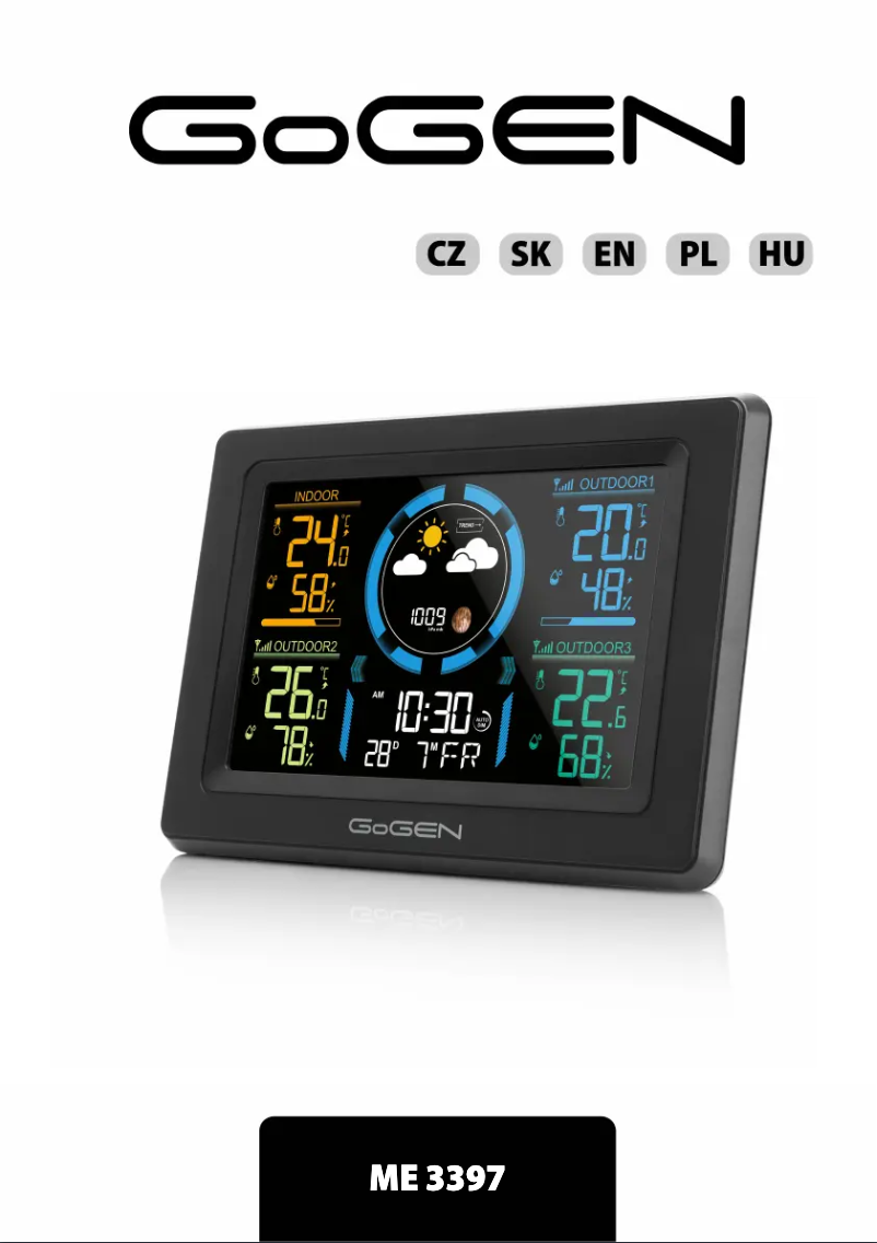 Page 1 de la notice Manuel utilisateur GoGen ME 3397