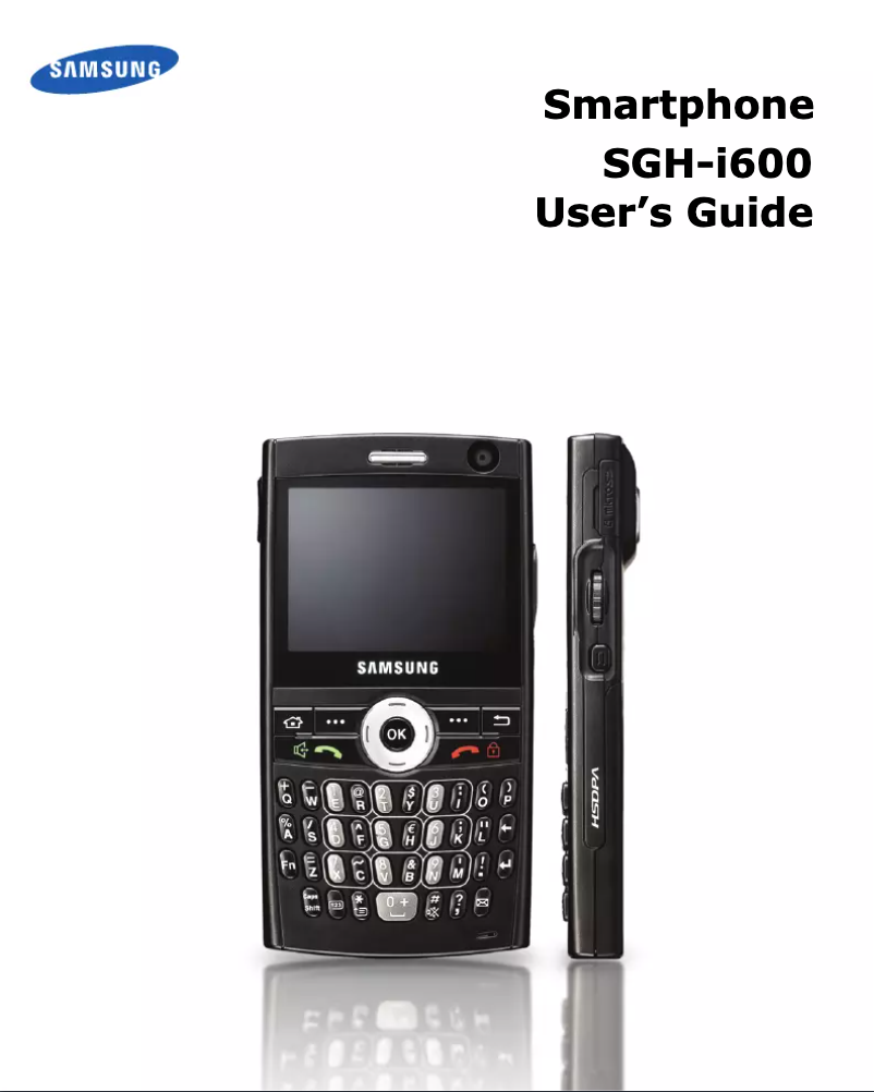 Page 1 de la notice Manuel utilisateur Samsung SGH-I600