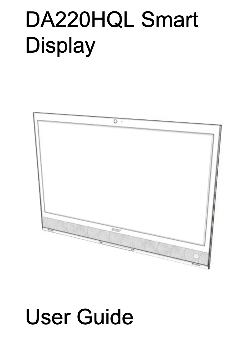 Image de la première page du manuel de l'appareil DA220HQL