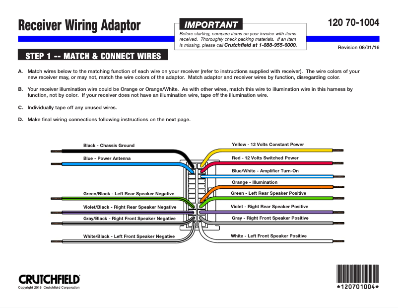Page n°1 - Manuel utilisateur Metra 70-1004