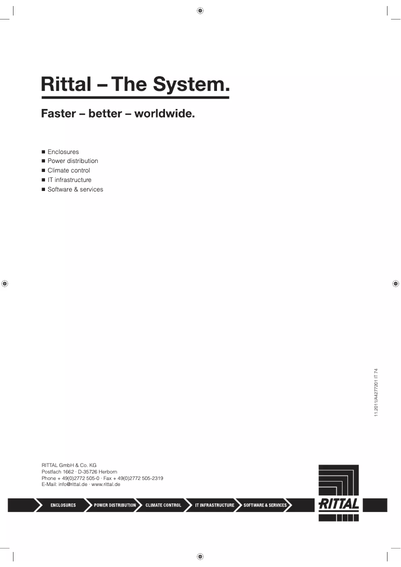 Page n°1 - Manuel utilisateur Rittal 7824.188