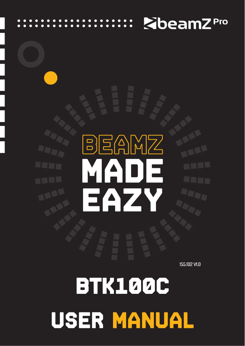 Image de la première page du manuel de l'appareil BTK100C