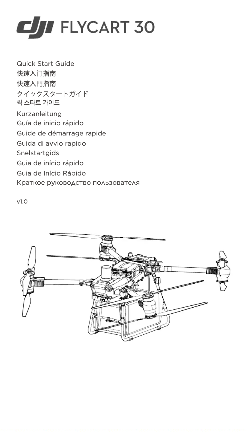 Page n°1 - Guide de démarrage rapide DJI FlyCart 30