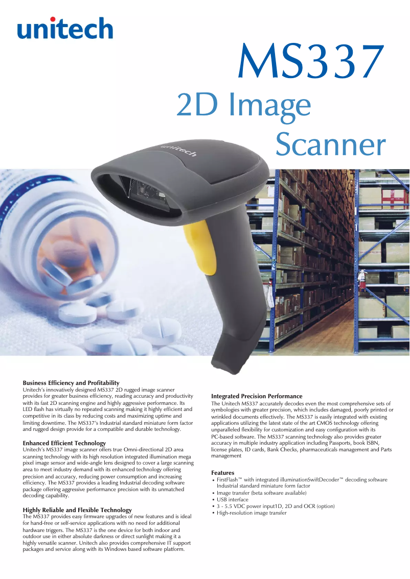 Image de la première page du manuel de l'appareil MS337UG