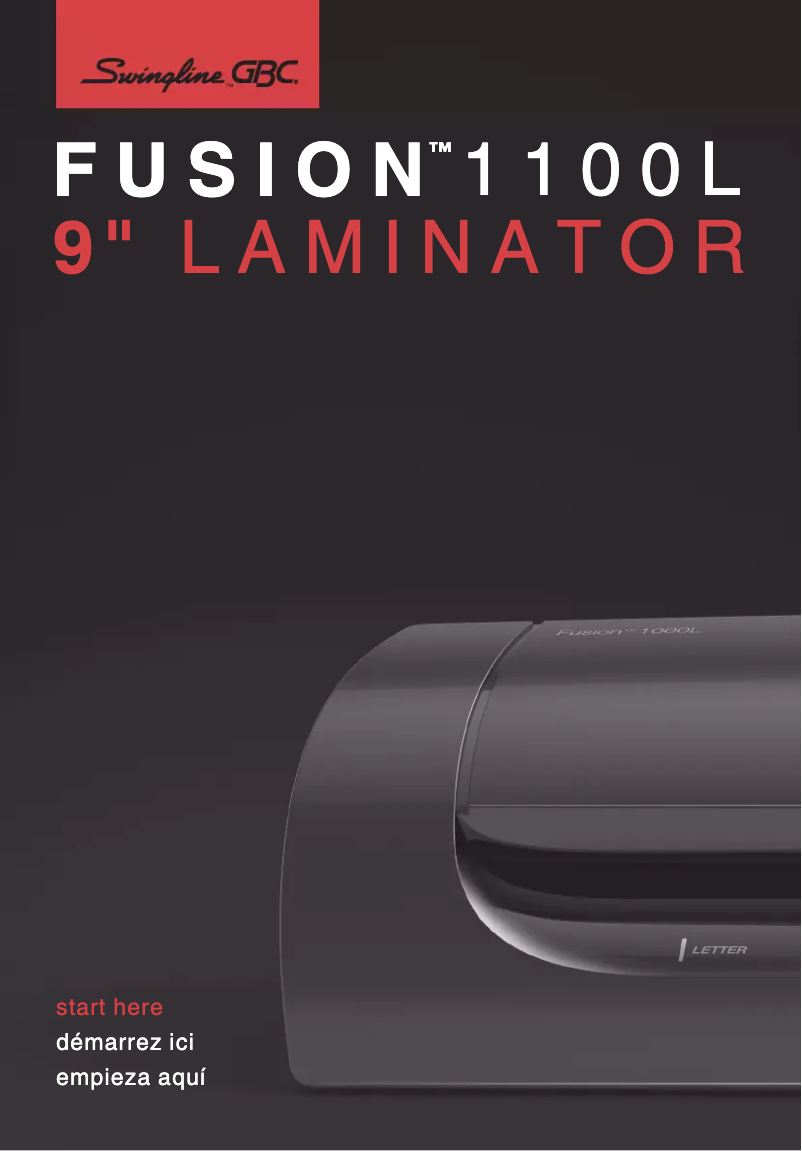 Page 1 de la notice Manuel utilisateur Swingline Fusion 1100L