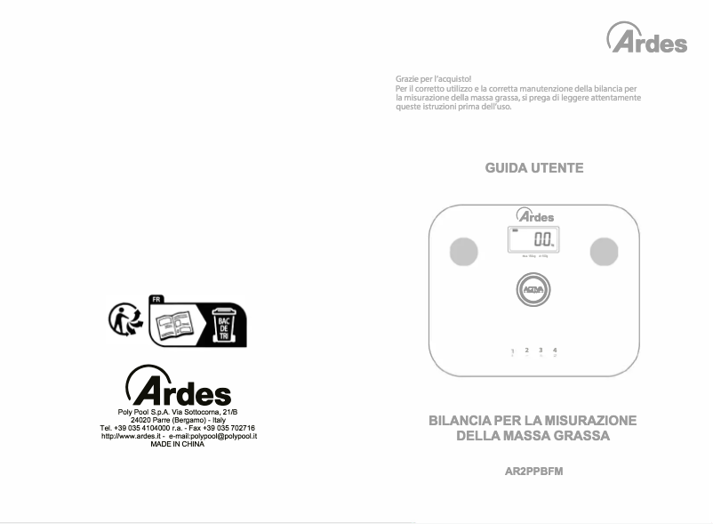 Page n°1 - Manuel utilisateur Ardes AR2PPBFM