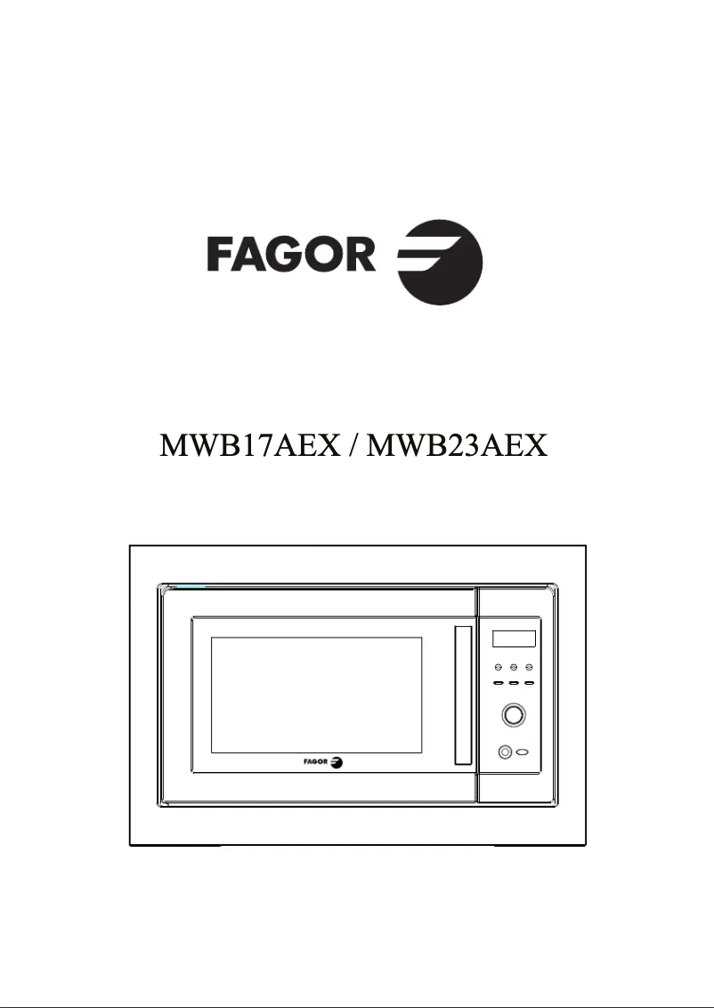 Página 1 del manual Manual de usuario Fagor MWB-23AEX