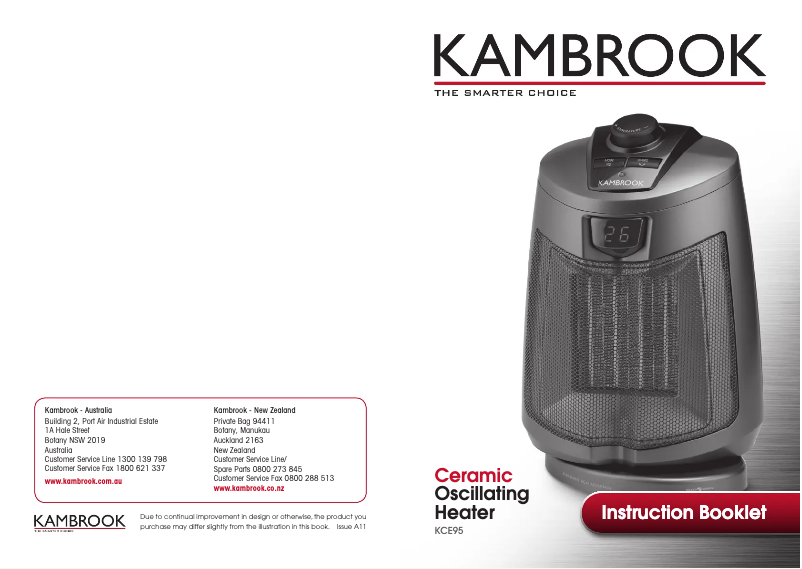 Image de la première page du manuel de l'appareil KCE95