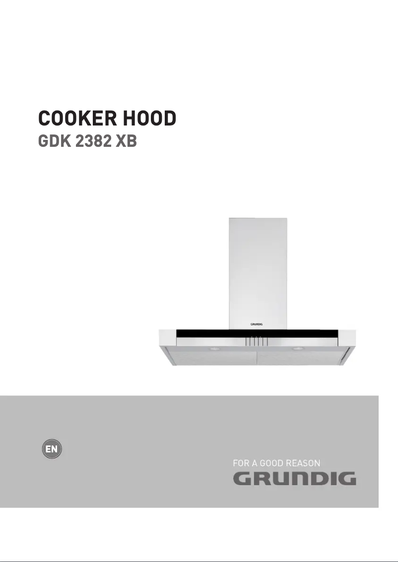 Image de la première page du manuel de l'appareil GDK2382