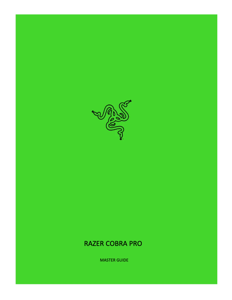 Page 1 de la notice Manuel utilisateur Razer Viper Ultimate