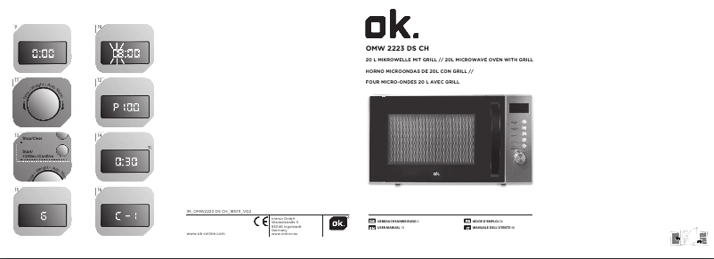 Image de la première page du manuel de l'appareil OMW 2223 DS CH