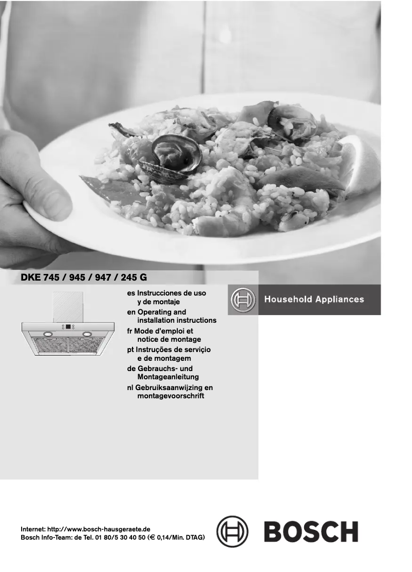 Image de la première page du manuel de l'appareil DKE945G