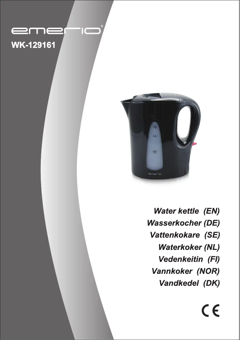 Page 1 de la notice Manuel utilisateur Emerio WK-129161