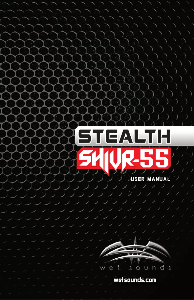 First page image of the manual for SHIVR-55