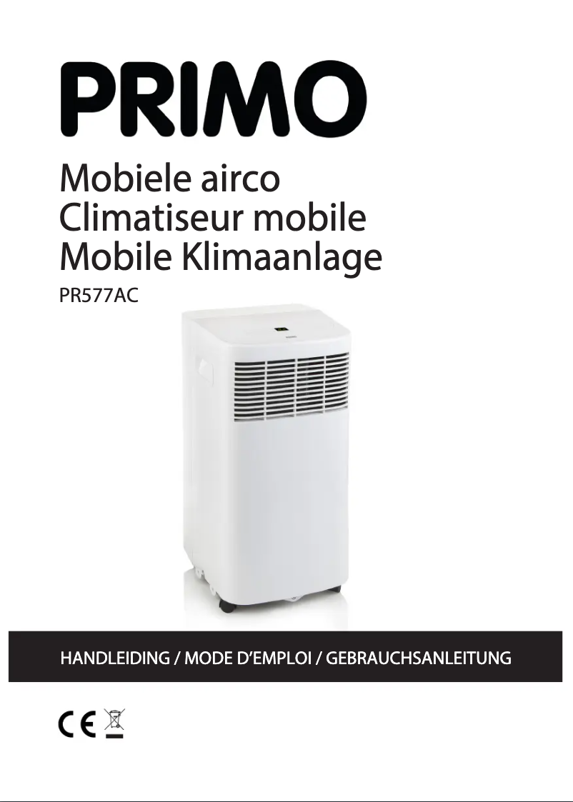 Page 1 de la notice Manuel utilisateur Primo PR577AC