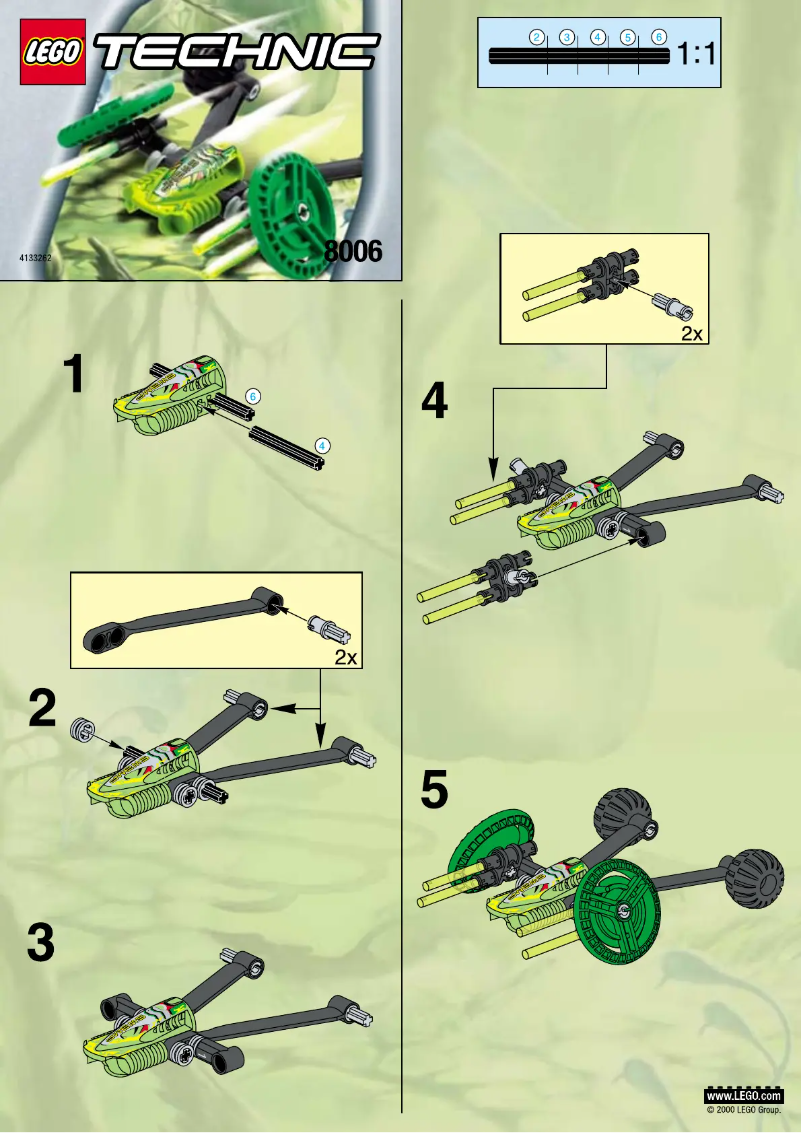 Page 1 de la notice Manuel utilisateur Lego Roboriders 8006