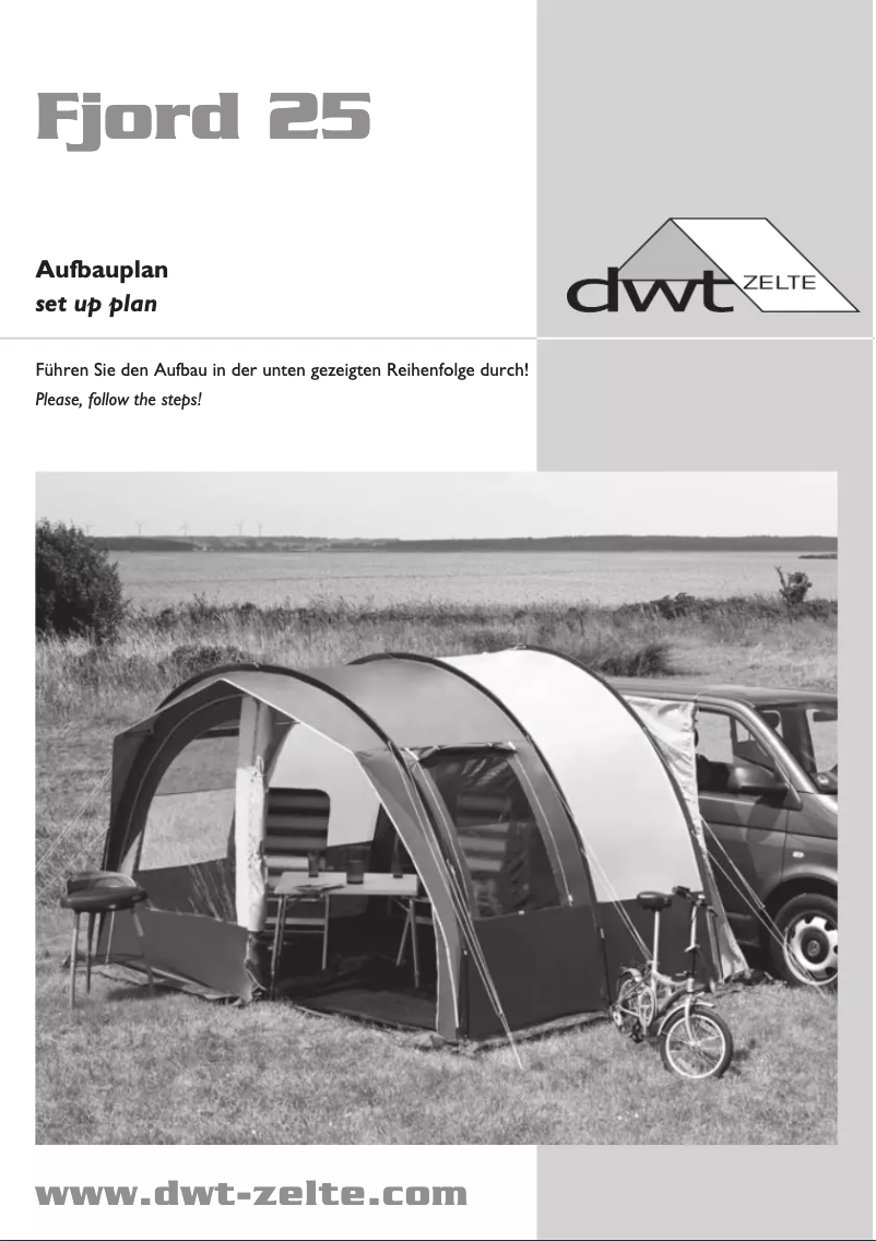Page 1 de la notice Manuel utilisateur dwt-Zelte Fjord 25
