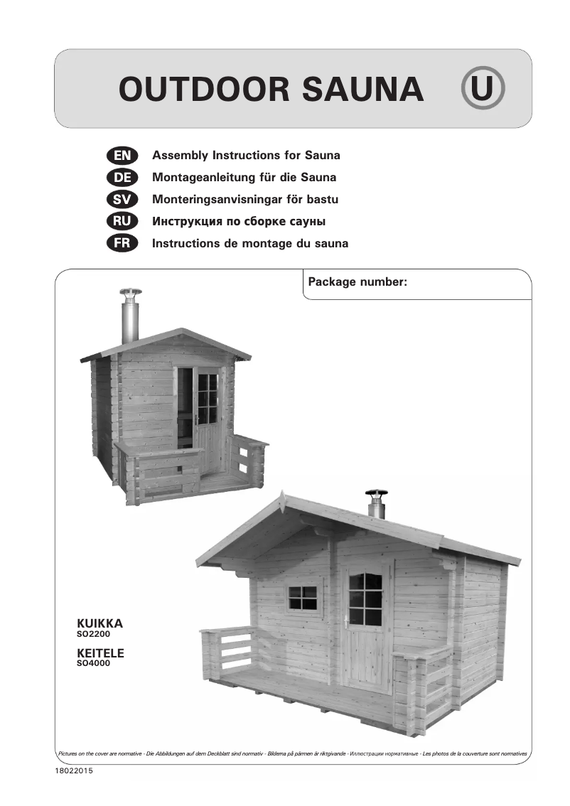 Page 1 de la notice Manuel utilisateur Harvia Kuikka SO2200