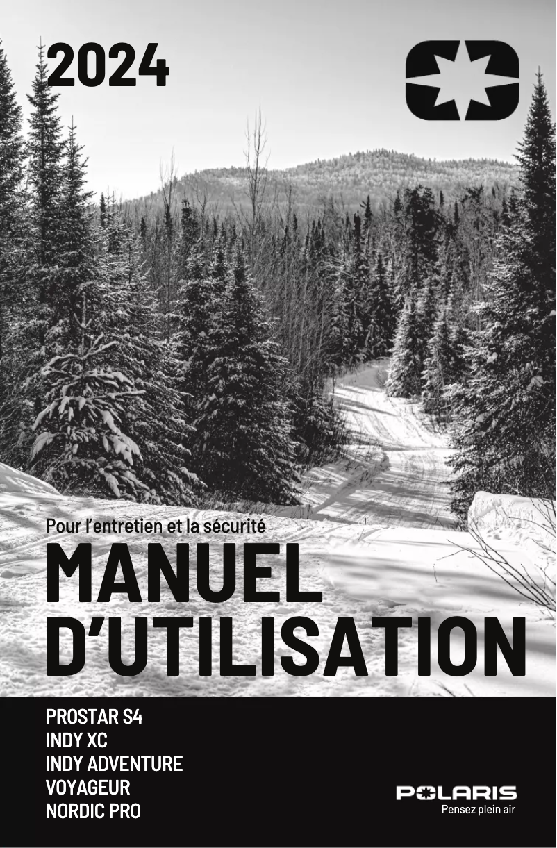 Image de la première page du manuel de l'appareil ProStar S4 INDY XC 137 (2024)