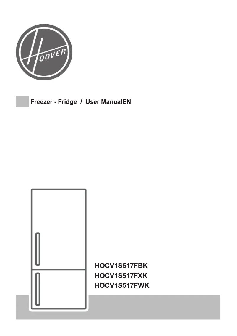 Page n°1 - Manuel utilisateur Hoover HOCV1S517FXK