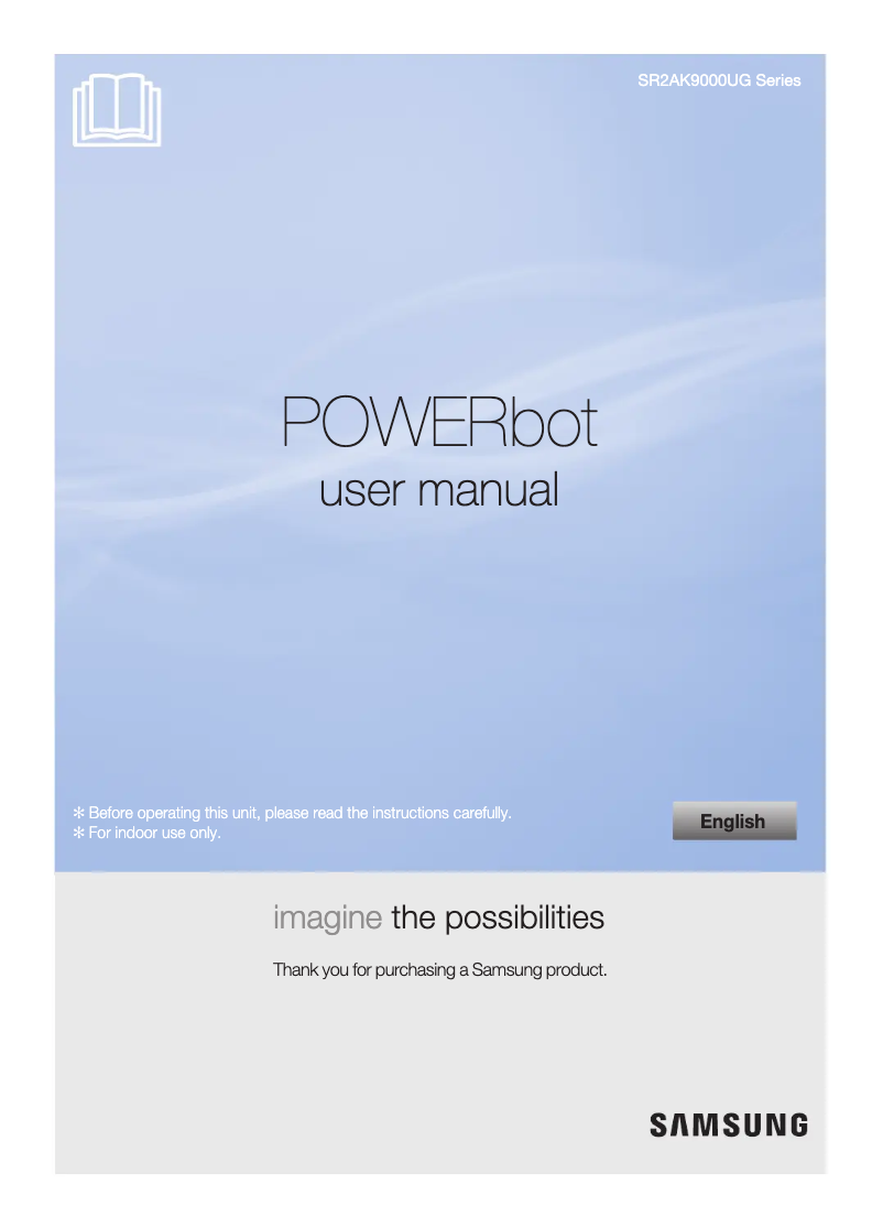 Image de la première page du manuel de l'appareil POWERbot VR9200