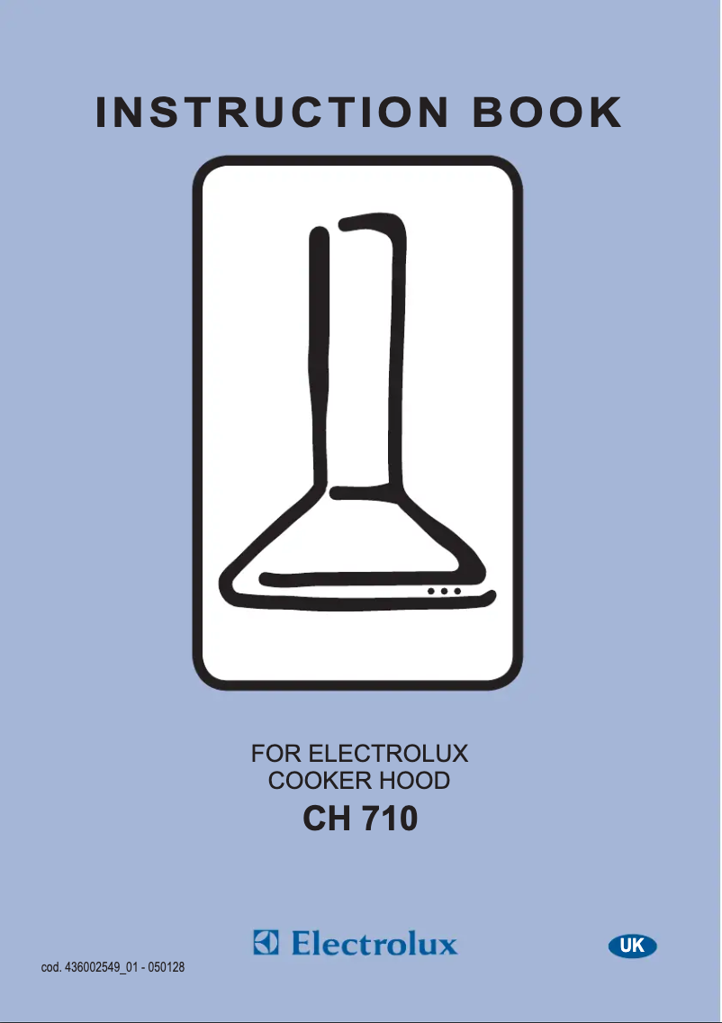 Page 1 de la notice Manuel utilisateur Electrolux CH710X