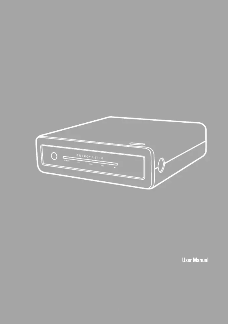 Page 1 de la notice Manuel utilisateur Energy Sistem Energy P3350
