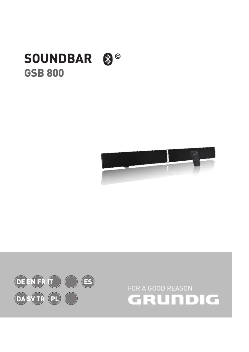 Page n°1 - Manuel utilisateur Grundig GSB 800