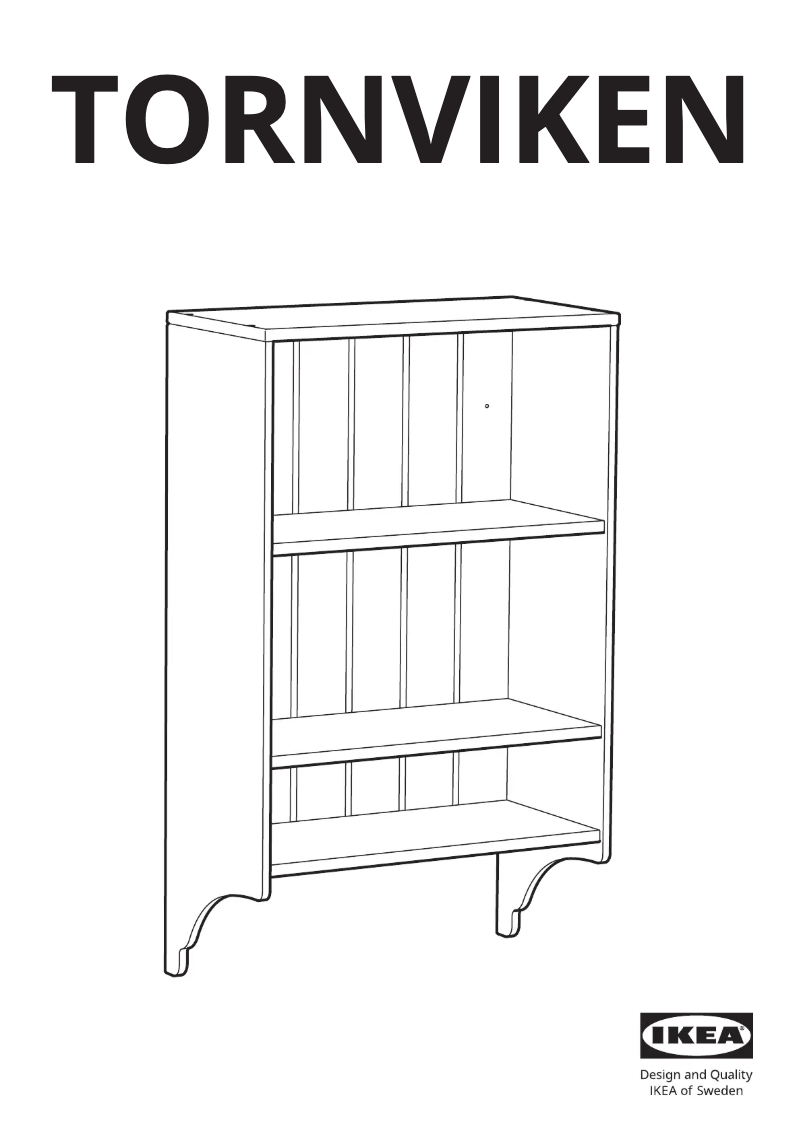 Page 1 de la notice Manuel utilisateur Ikea TORNVIKEN 203.980.99