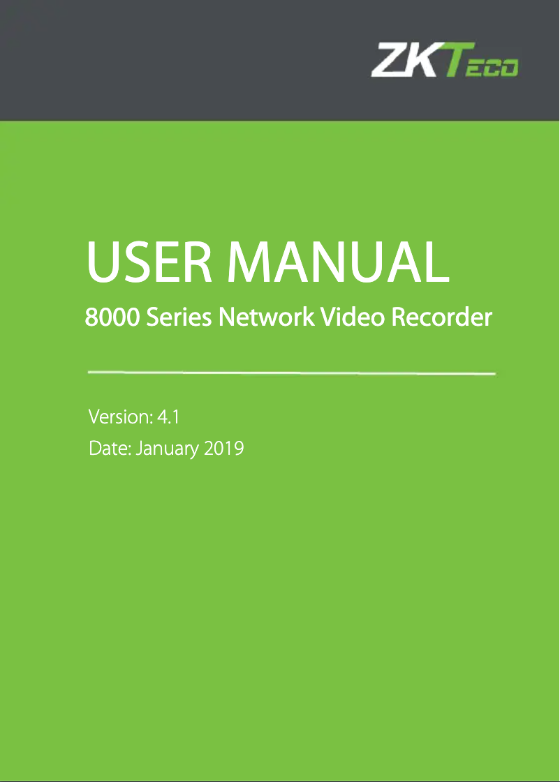 Image de la première page du manuel de l'appareil Z8536NMR