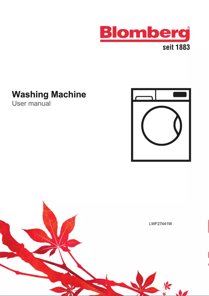Page n°1 - Manuel utilisateur Blomberg LWF27441