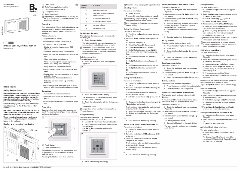 Image de la première page du manuel de l'appareil 30847003
